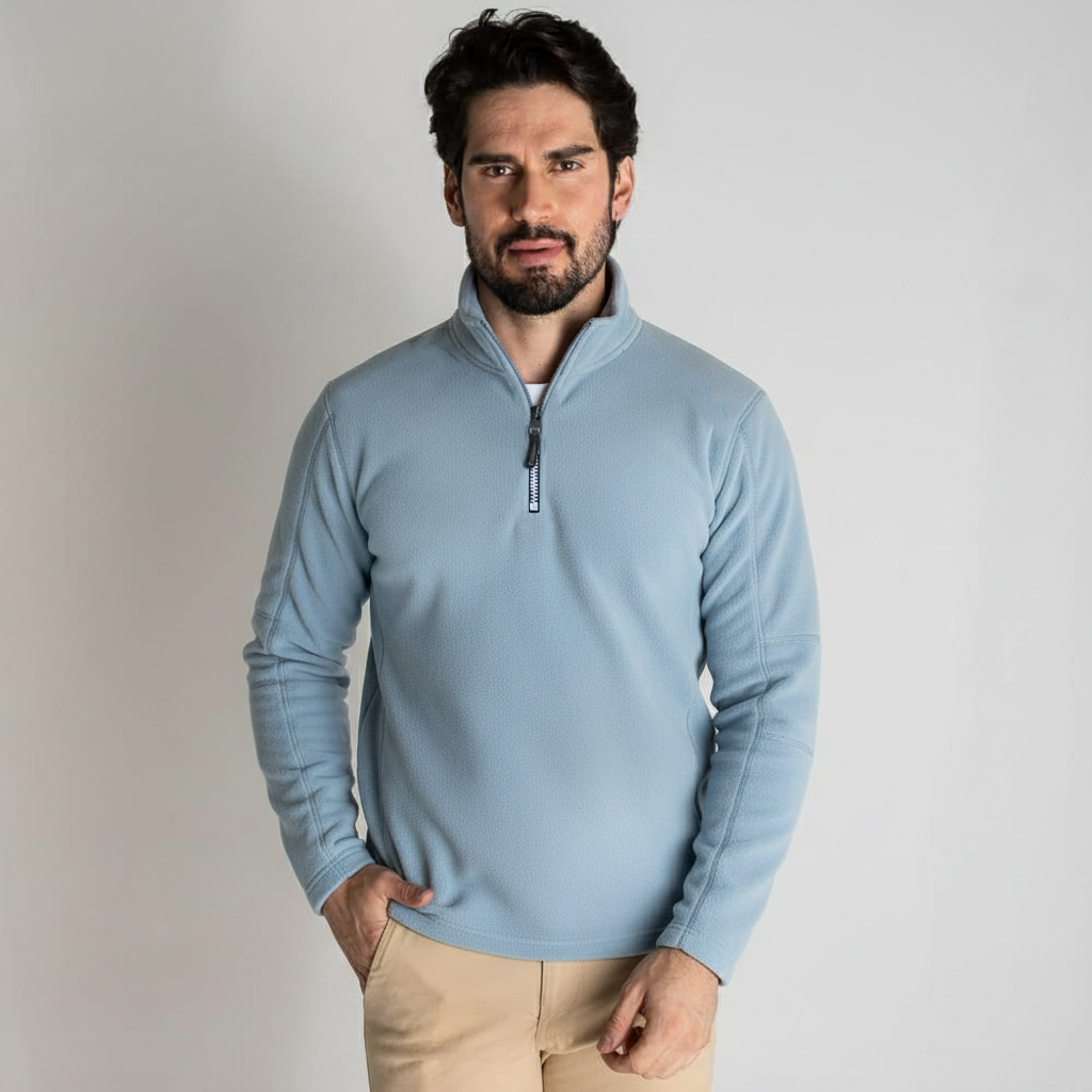 Pull Zippé en Coton