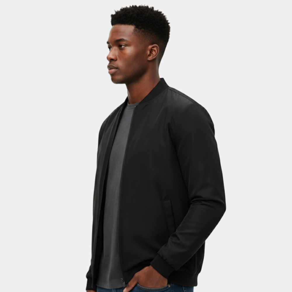 Bomber droite légère zippée